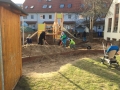 Sand schaufeln