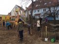 Sand schaufeln