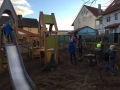 Sand schaufeln