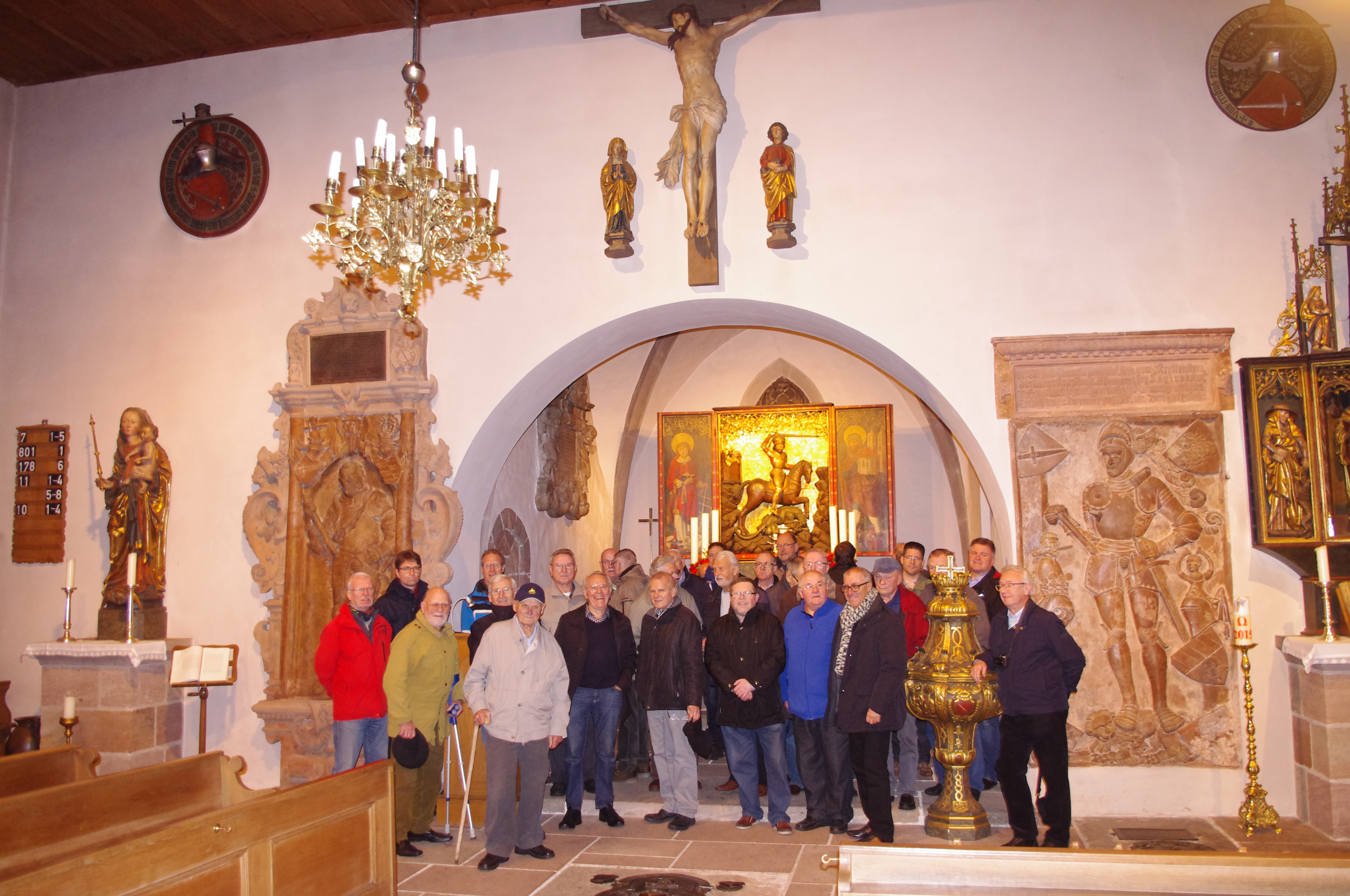 Männerrunde: St. Georgskirche in Nürnberg-Kraftshof